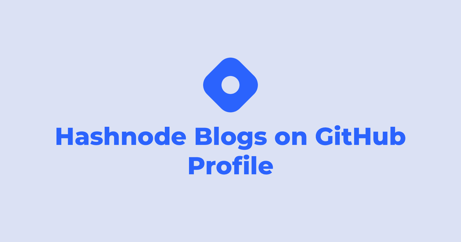 Hashnode Blogs on GitHub Profile