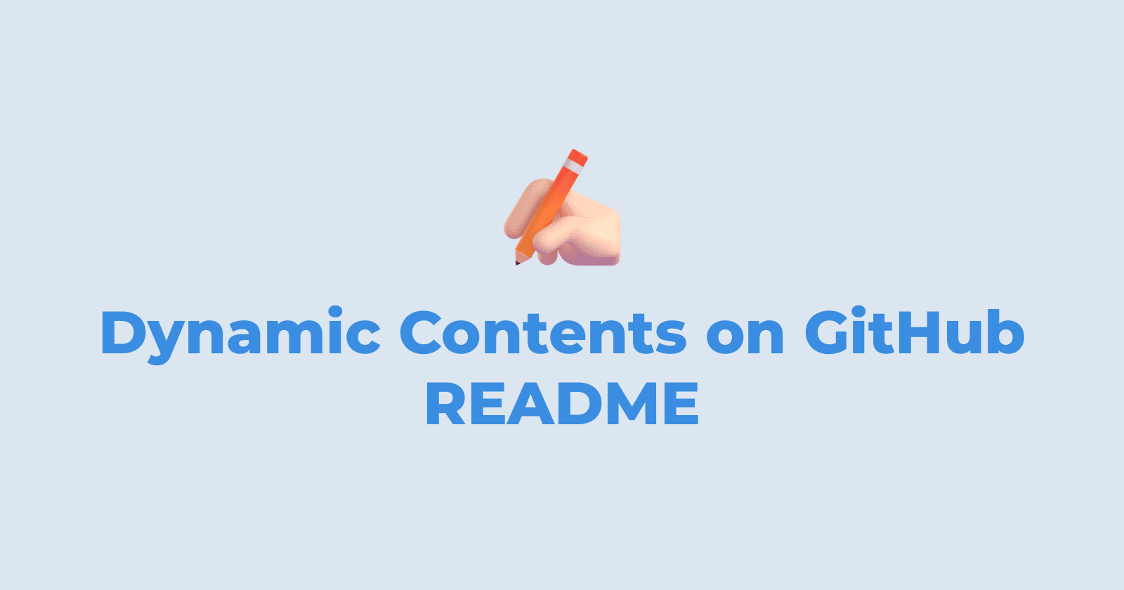 Dynamic Contents on GitHub README